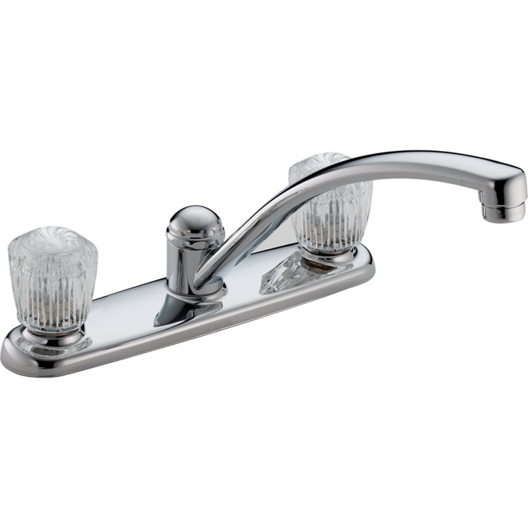 Two handle kitchen deals faucet